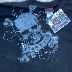Miami Ink Black Graphic Tee 2007 Dead stock with tags